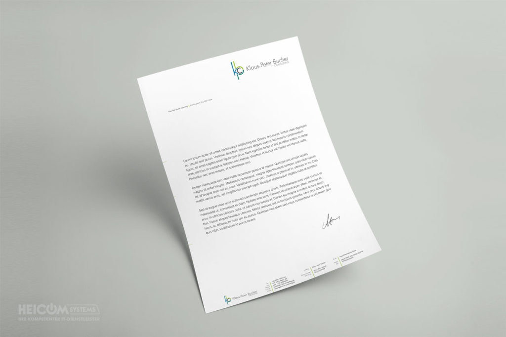 Briefpapier-Klaus-Peter-Bucher-Consulting-HeiCom-Systems-Marketing-Design